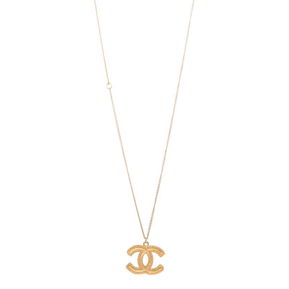 Chanel CC Necklace Matte Gold 1 of 4