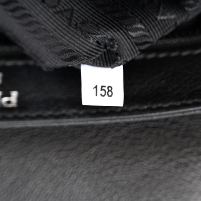 Prada Glace Calfskin Studded Crossbody Black 8 of 11