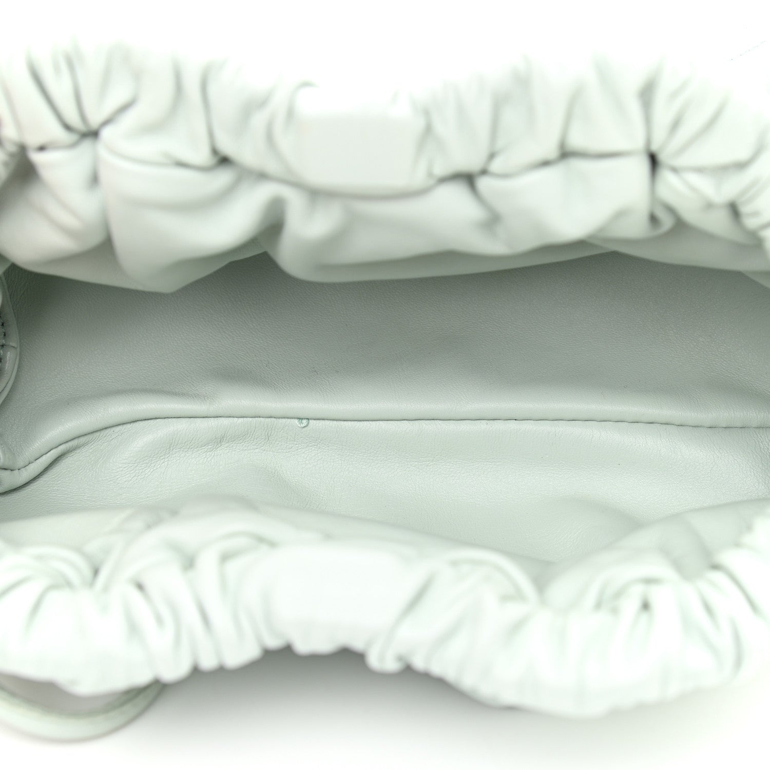 Mansur Gavriel Lambskin Mini Cloud Clutch Seafoam 4 of 8
