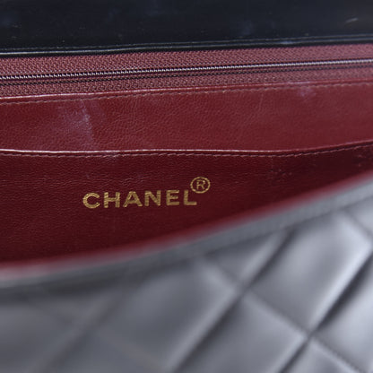 Chanel Lambskin Quilted XL Jumbo Single Flap Black 8 of 14