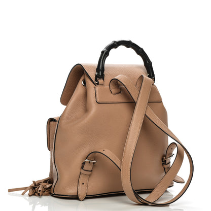 Gucci Cellarius Calfskin Medium Bamboo Backpack Camelia 3 of 8