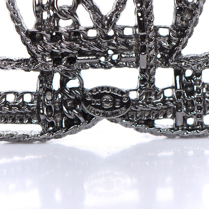 Chanel Ruthenium Chain CC Brooch 4 of 6