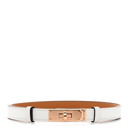 Hermes Epsom Kelly Belt White 1 of 6