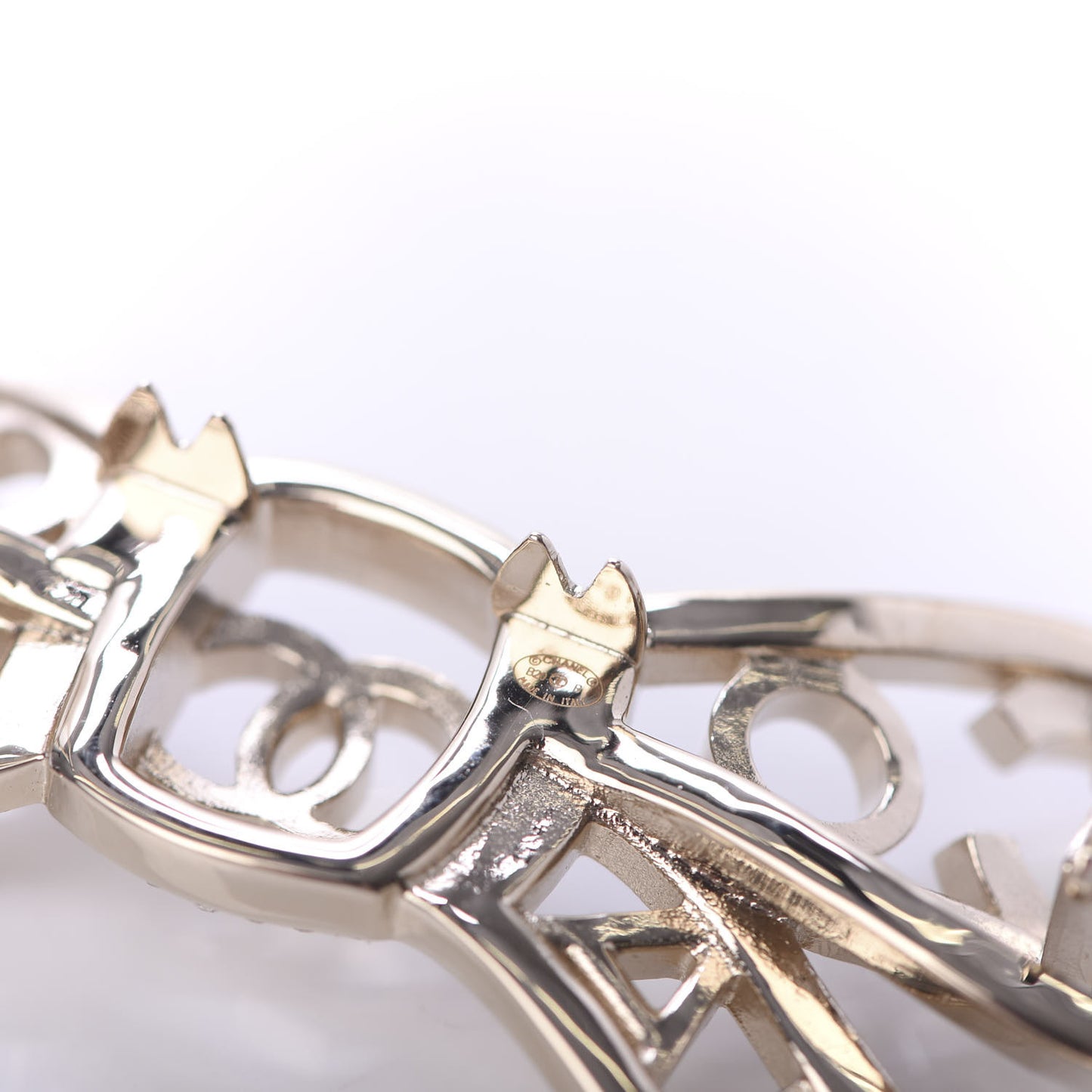 Metal Crystal Bow-tiful CC Hair Clip Gold