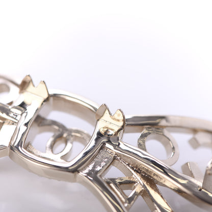 Chanel Metal Crystal Bow-tiful CC Hair Clip Gold 4 of 5