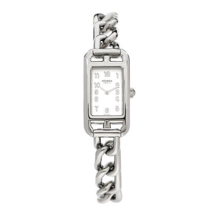 Hermes Stainless Steel 17mm Nantucket Quartz Watch 1 of 5