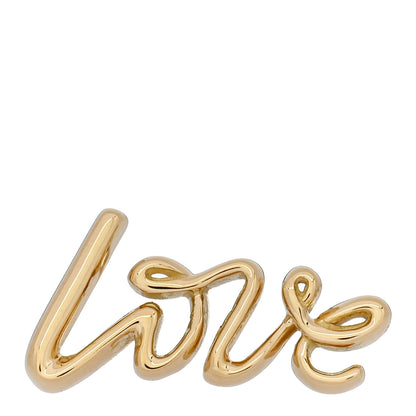 Tiffany 18K Yellow Gold Paloma's Graffiti Love Single Earring 1 of 4