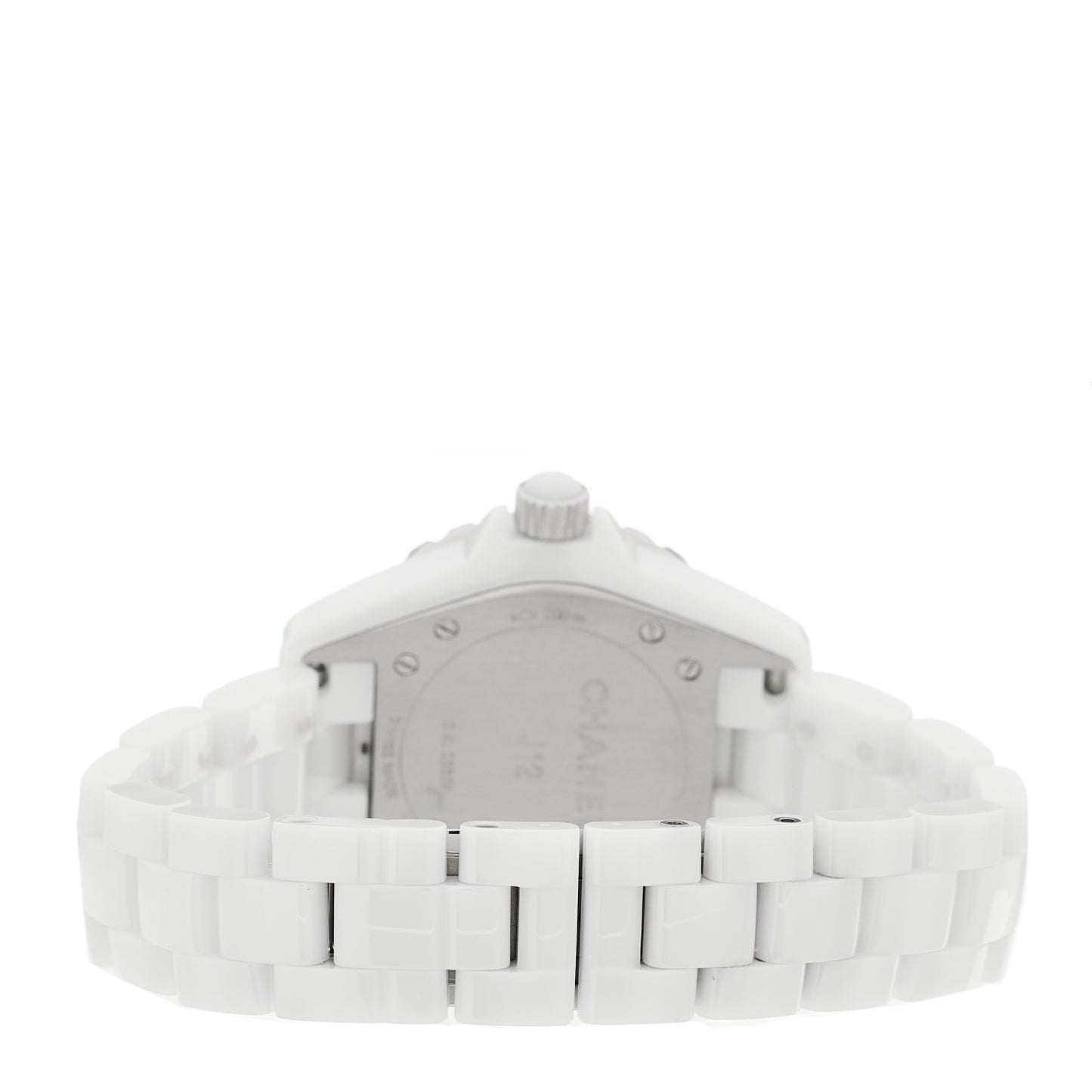 Stainless Steel Ceramic Diamond Dial 33mm J12 Quartz Watch White