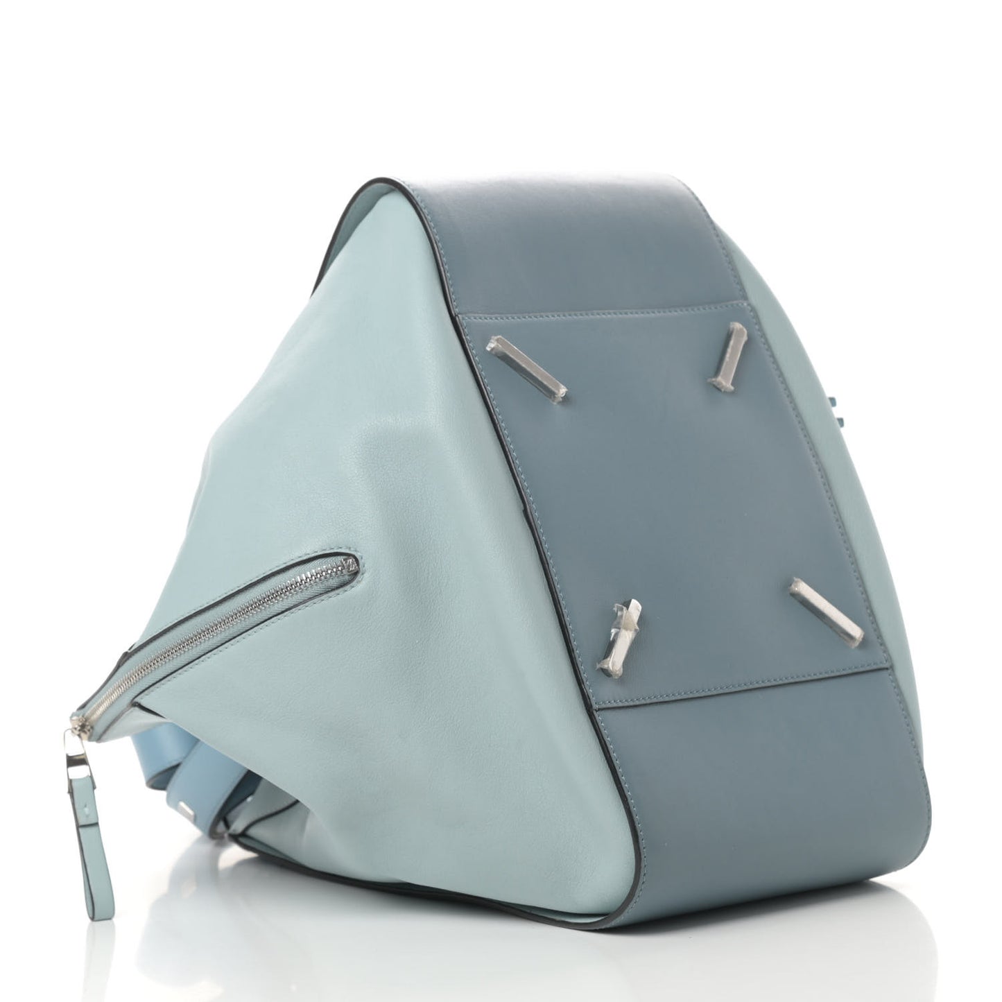 Calfskin Large Hammock Shoulder Bag Aqua Light Blue Stone