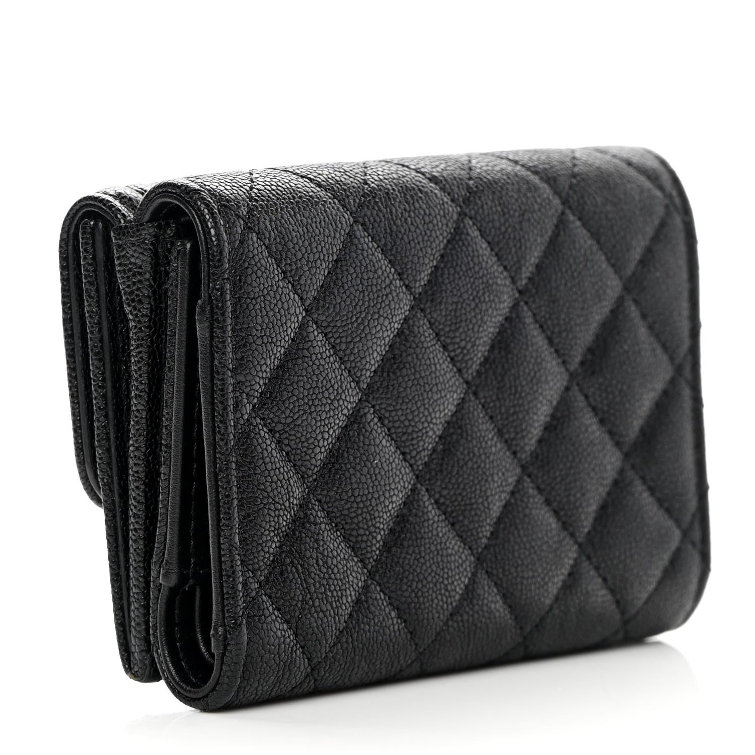 Chanel Caviar Quilted Small Boy Flap Wallet Black 3 of 11