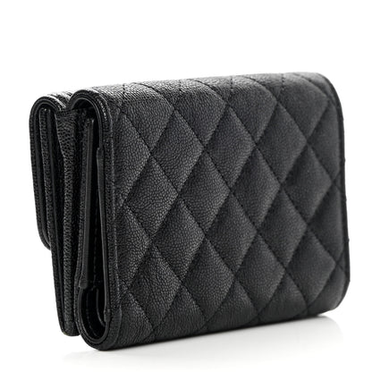 Chanel Caviar Quilted Small Boy Flap Wallet Black 3 of 11