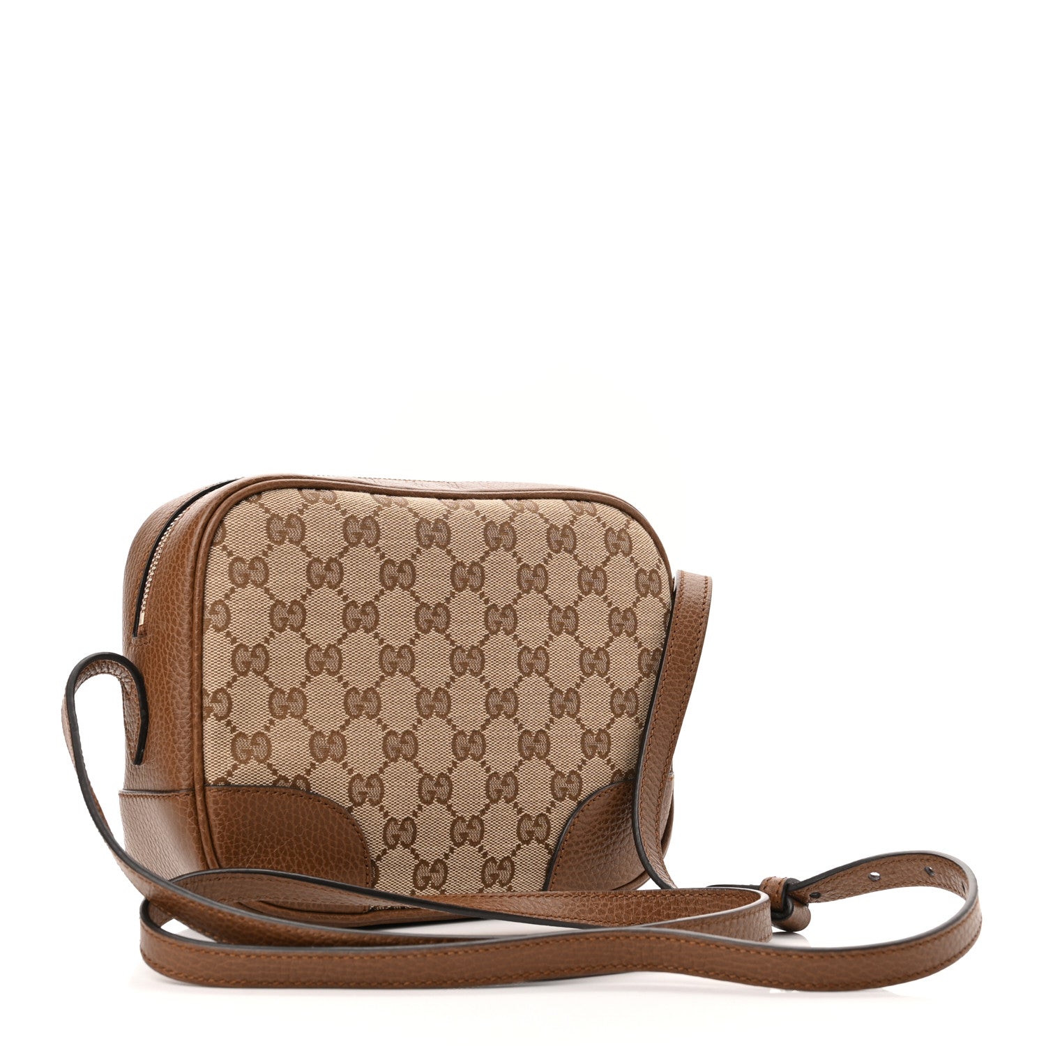 Gucci Monogram Mini Bree Messenger Bag Beige Tabacco 3 of 10