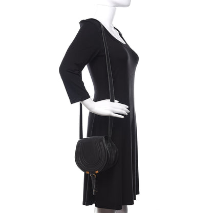 Chloe Calfskin Mini Marcie Round Crossbody Bag Black 2 of 9