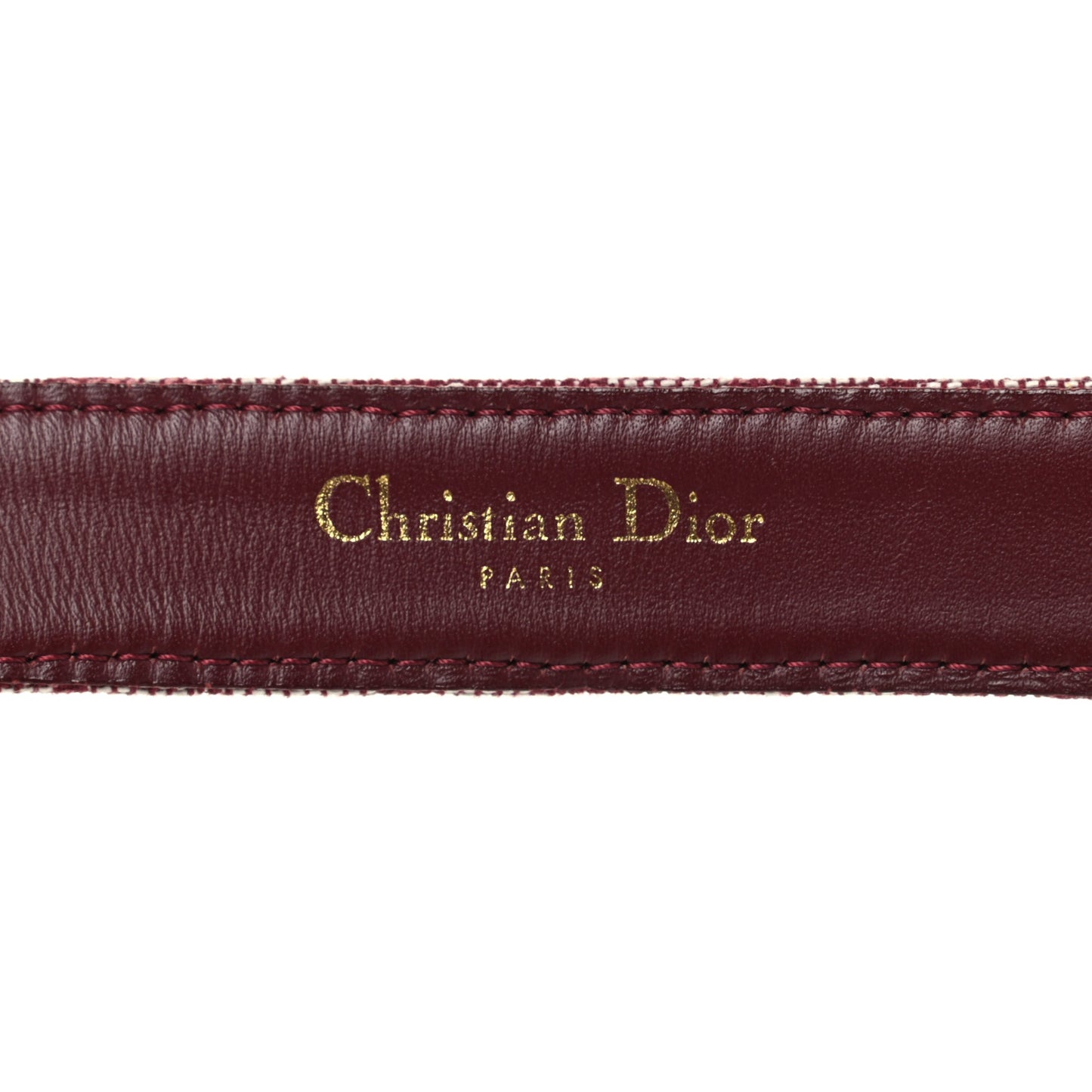 Monogram CD Belt 80 Burgundy