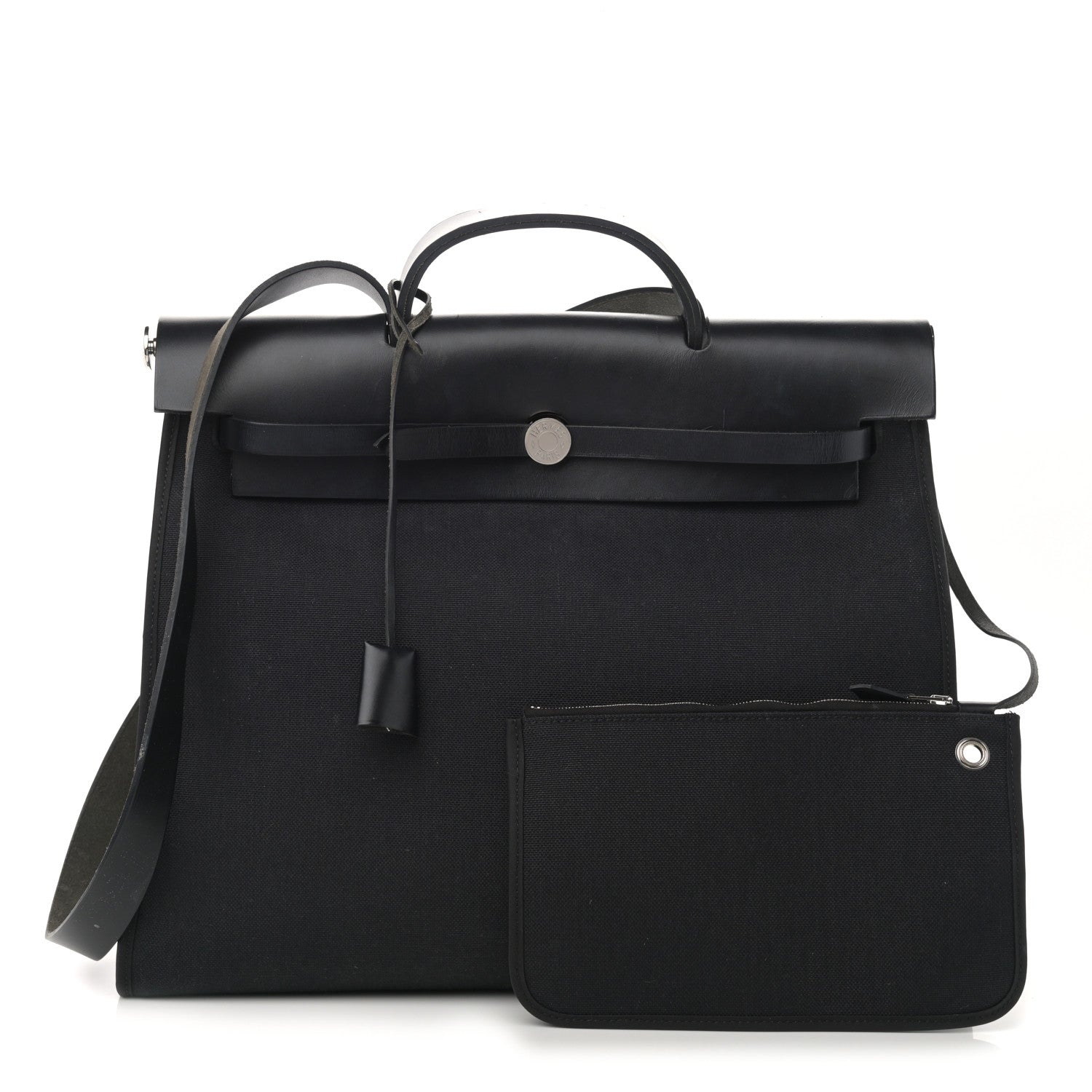 Hermes Toile Vache Hunter Herbag Zip 39 MM Black 1 of 14