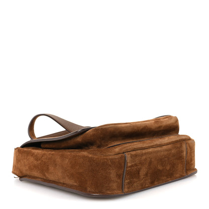 Saint Laurent Suede Besace Niki Satchel New Barley 3 of 10