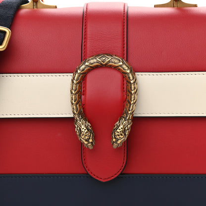Gucci Calfskin Bamboo Web Medium Dionysus Top Handle Bag Red White Blue 16 of 16