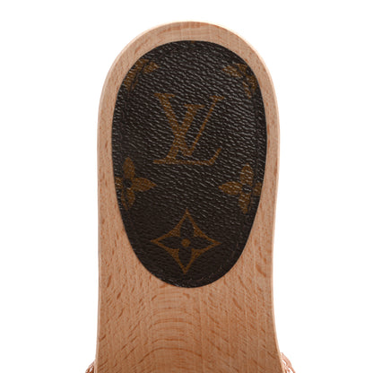 Louis Vuitton Calfskin Monogram Cottage Mule 39 Cognac 8 of 10