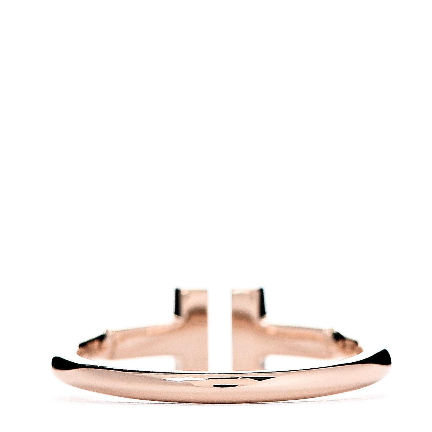 18K Rose Gold T Wire Ring 48 4.5