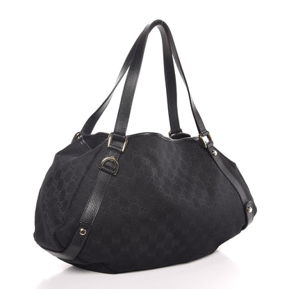 Gucci Monogram Medium Abbey Shoulder Bag Black 3 of 7