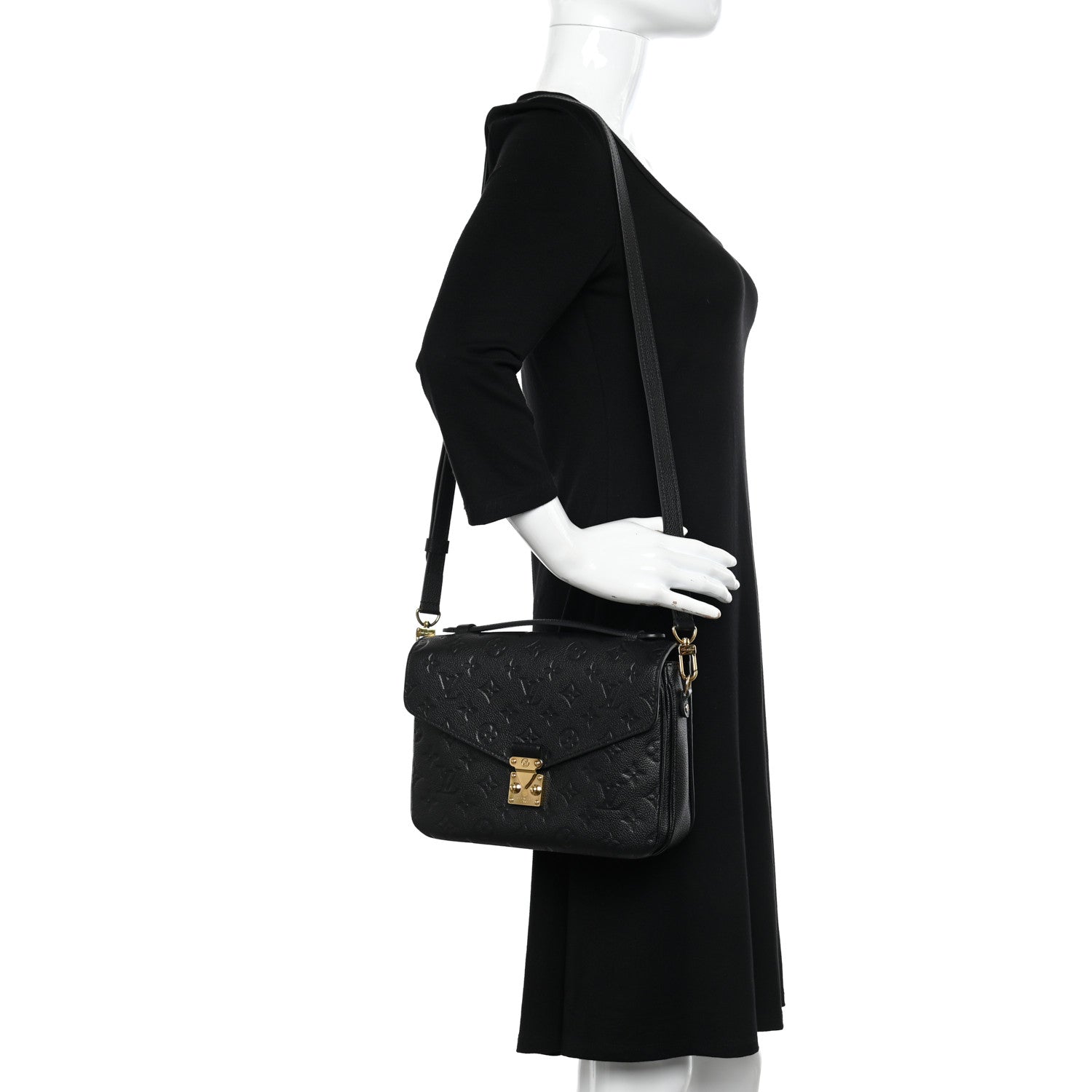 Louis Vuitton Empreinte Pochette Metis Black 2 of 12