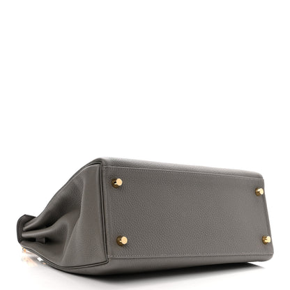 Hermes Togo Kelly Retourne 28 Gris Meyer 4 of 12