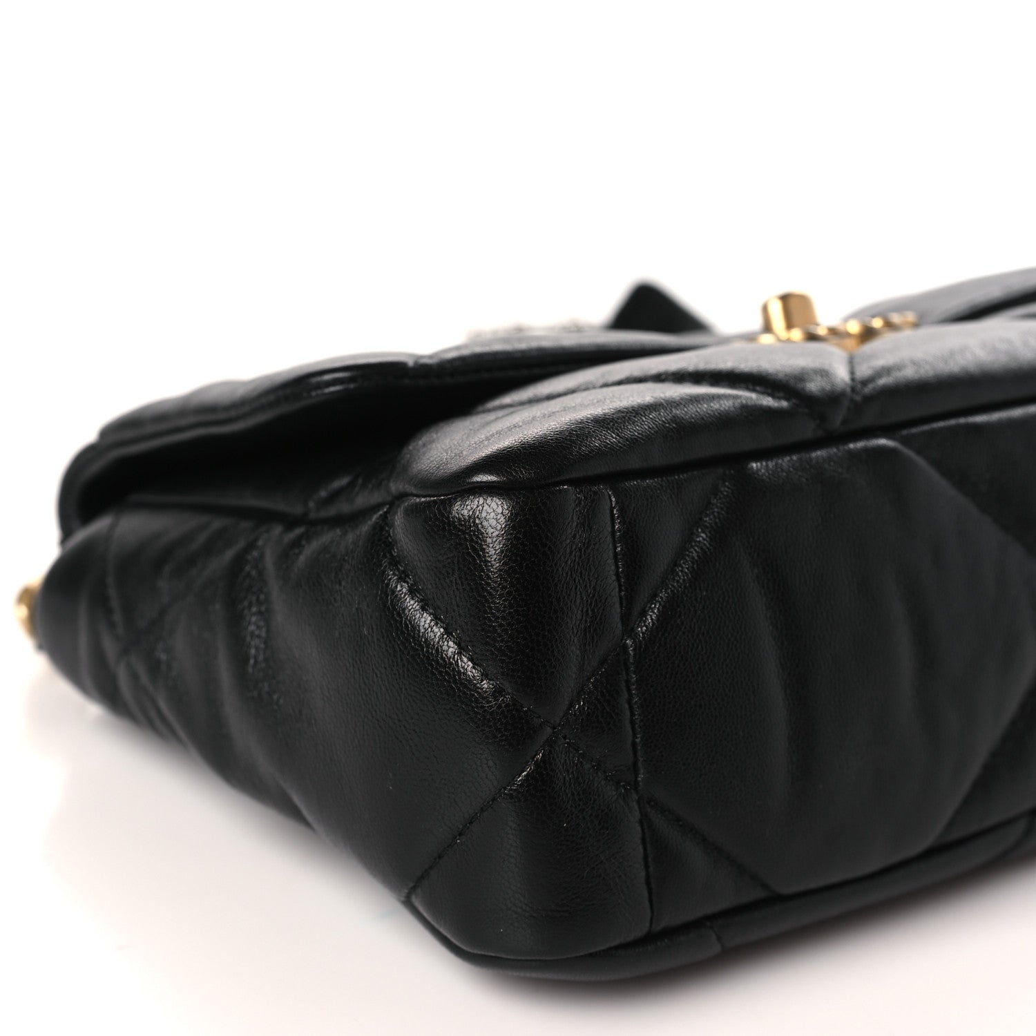 Chanel Goatskin Quilted Medium Chanel 19 Flap Black 8 of 9