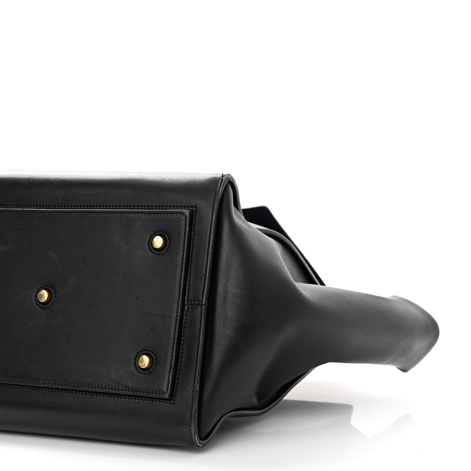 Celine Smooth Calfskin Large Bi-Color Tie Knot Tote Black Navy 10 of 22