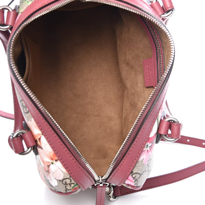 Gucci GG Supreme Monogram Blooms Small Boston Beige Multicolor Dry Rose 7 of 9