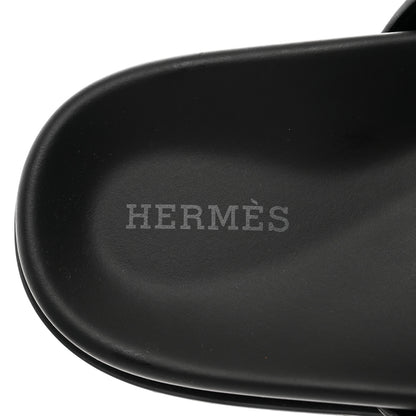 Hermes Calfskin Womens Chypre Sandals 38.5 Black 7 of 9