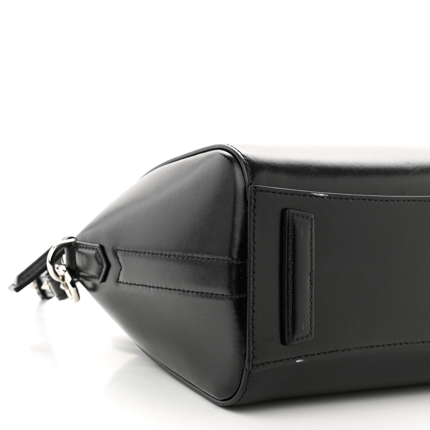 Shiny Lord Calfskin Mini Antigona Black