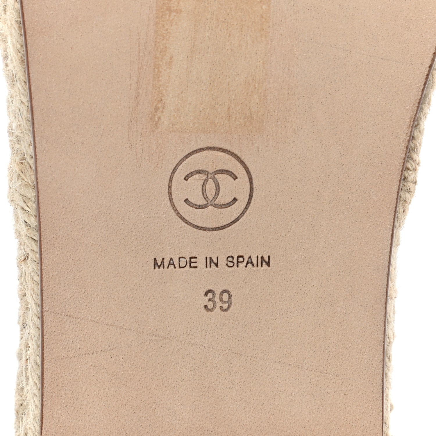 Chanel Lambskin Quilted CC Espadrille Slip On Sandals 39 Red 8 of 10