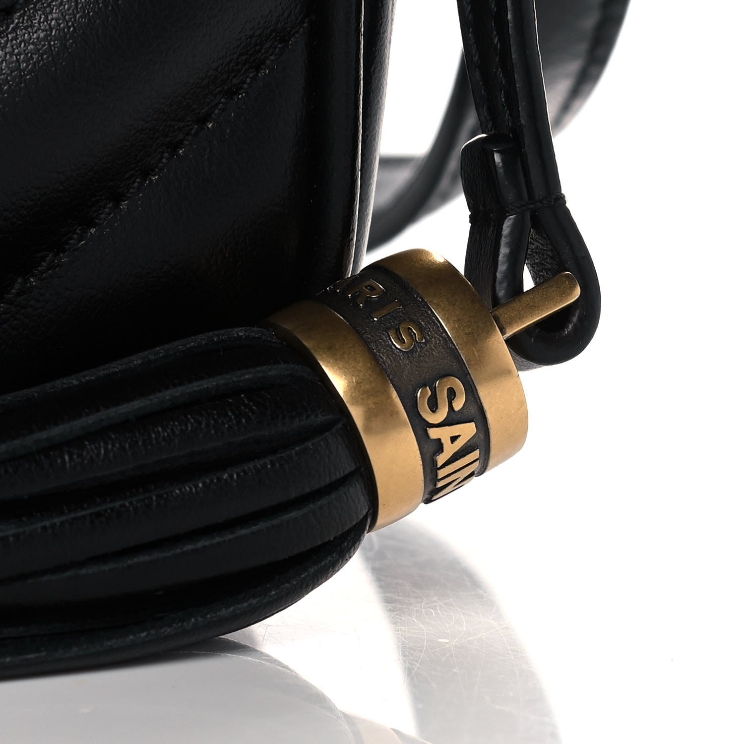 Saint Laurent Calfskin Matelasse Monogram Lou Camera Bag Black 9 of 12