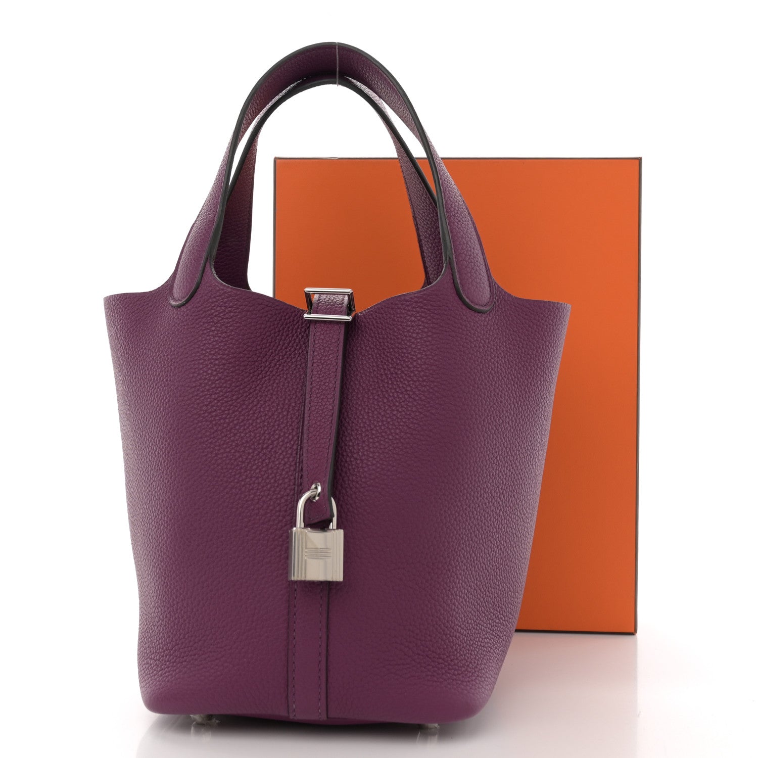 Hermes Taurillon Maurice Picotin Lock 18 PM Anemone 11 of 11