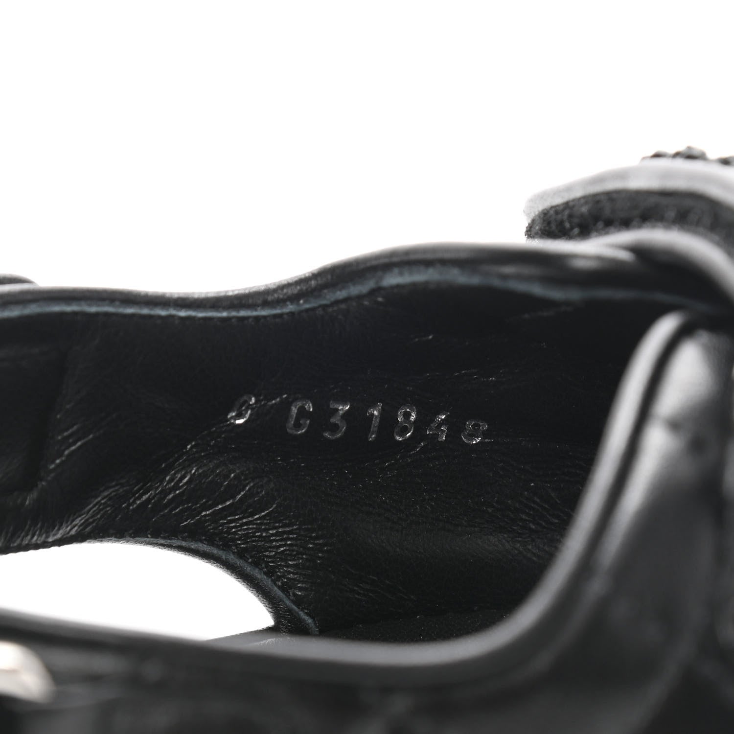 Chanel Lambskin Velcro Dad Sandals 39 Black 8 of 8