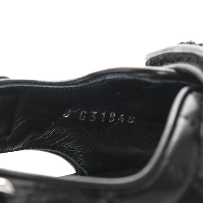 Chanel Lambskin Velcro Dad Sandals 39 Black 8 of 8