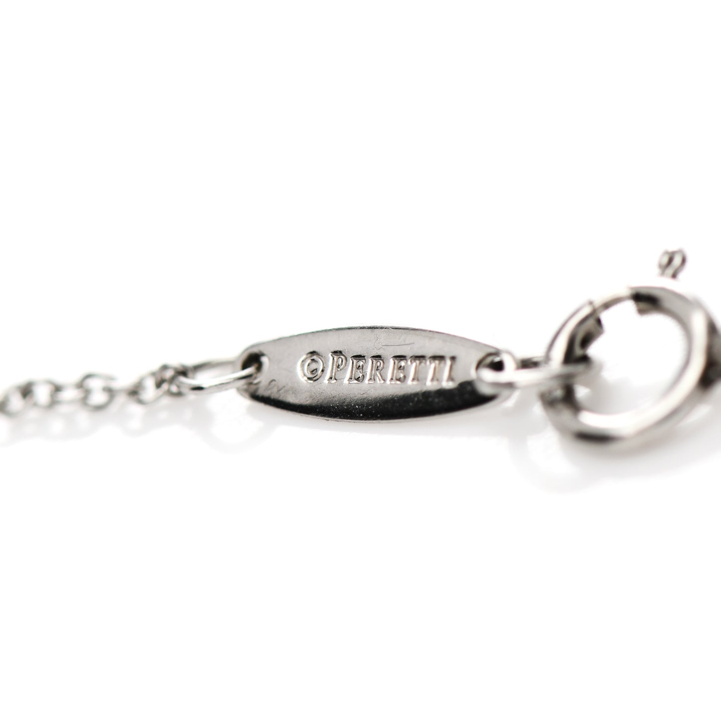 Platinum Diamond .33ct Elsa Peretti Diamonds by the Yard Pendant Necklace