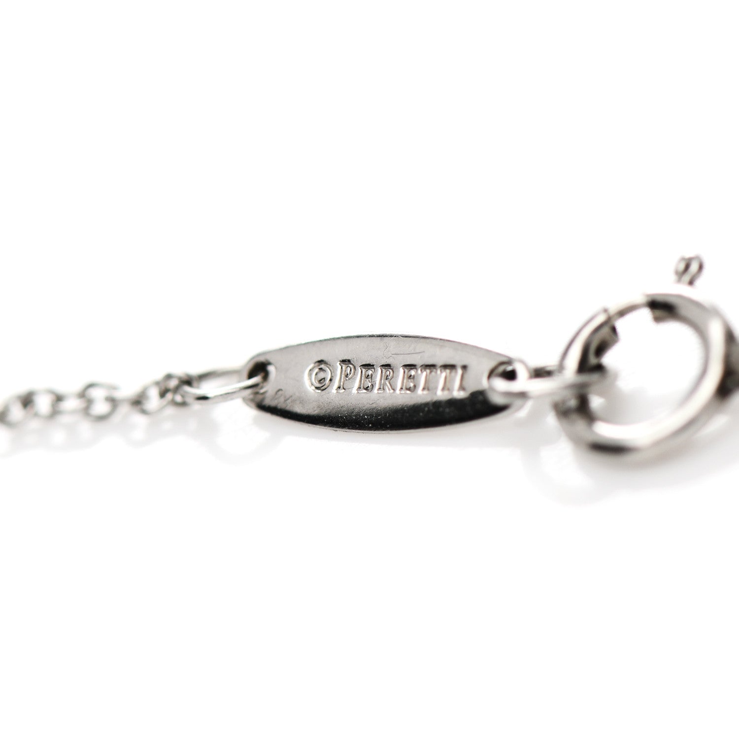 Tiffany Platinum Diamond .33ct Elsa Peretti Diamonds by the Yard Pendant Necklace 6 of 7