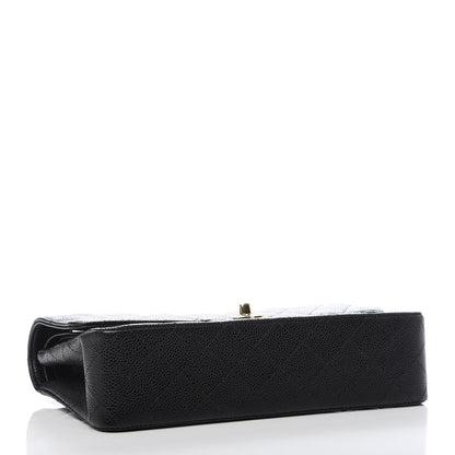 Chanel Caviar Quilted Medium Double Flap Black 3 of 9