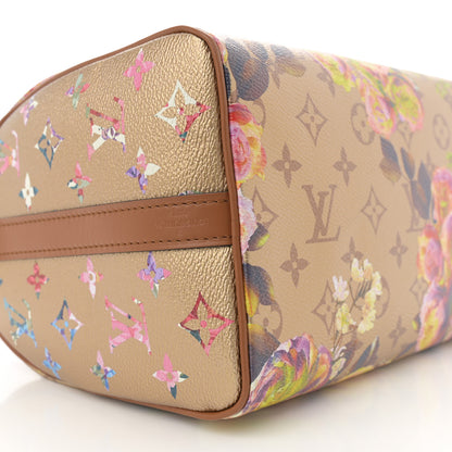 Louis Vuitton Metallic Monogram LV Garden Speedy Bandouliere 25 Gold 8 of 9