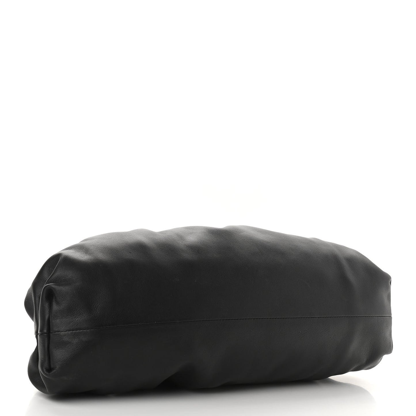 Smooth Butter Calf The Pouch Oversized Clutch Black