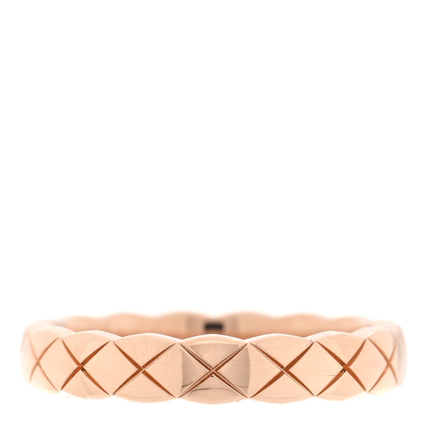 18K Beige Gold Mini Coco Crush Ring 48 4.5