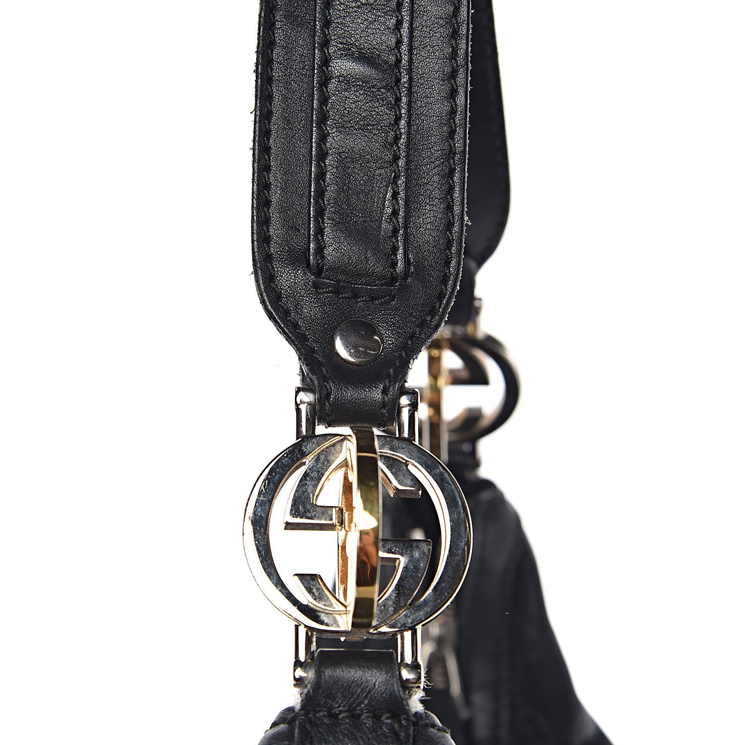 Gucci Guccissima Medium GG Twins Hobo Black 13 of 18