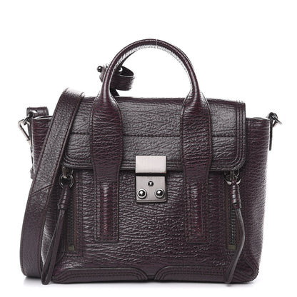 3.1 Phillip Lim 3.1 Textured Calfskin Mini Pashli Satchel African Violet 1 of 13