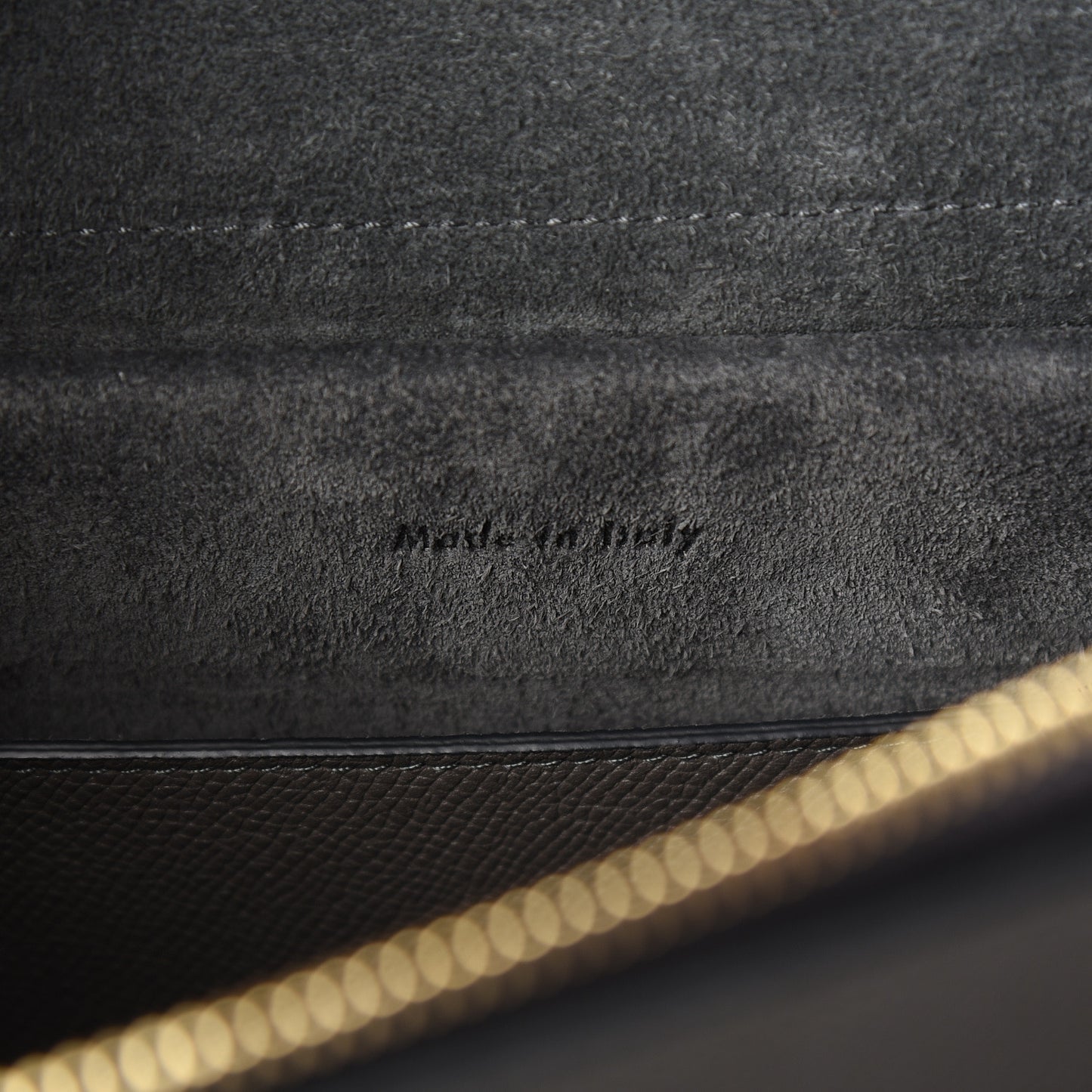 Grained Calfskin Micro Belt Bag Grey