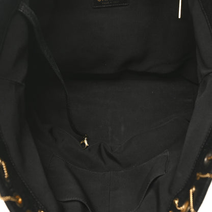 Chanel Caviar Quilted Grommet Embellished Piercing Chic Tote Bag Black 5 of 11