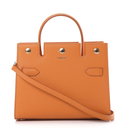 Burberry Grainy Calfskin Mini Title Bag Orange 1 of 10
