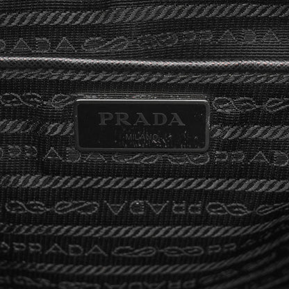 Prada Re-Nylon Vela Saffiano Pocket Double Zip Messenger Bag Black 6 of 10