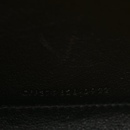 Saint Laurent Grain De Poudre Matelasse Chevron Monogram Chain Wallet Natural Dark 7 of 12