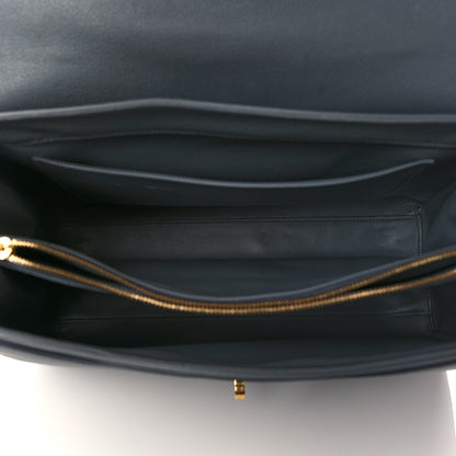 Celine Grained Calfskin Classique 16 Top Handle Bag Pebble 4 of 8